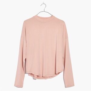 Madewell Sandwashed Mock Neck Top